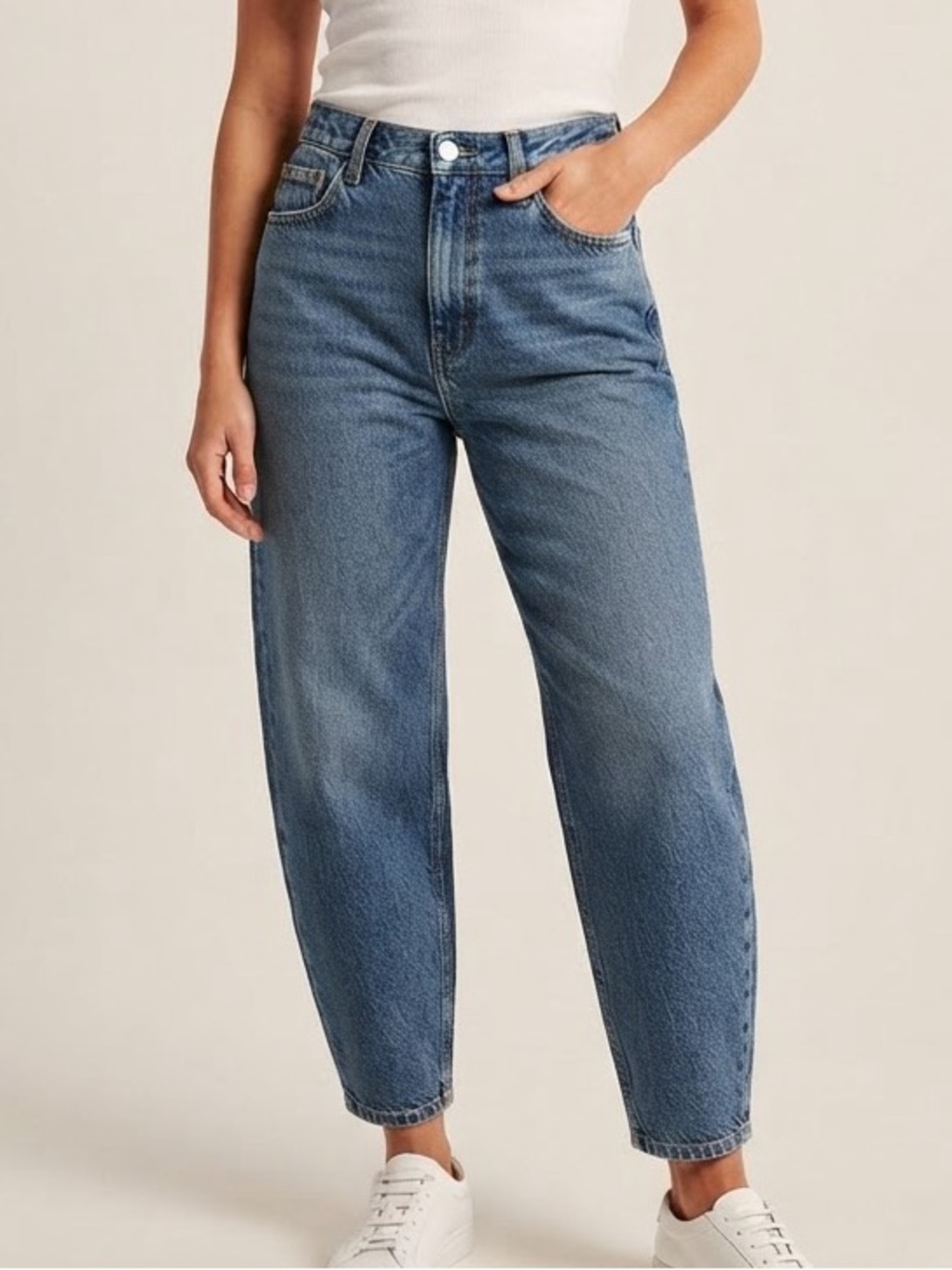 Zara Sz 6 Baggy Relaxed Casual Denim Jeans